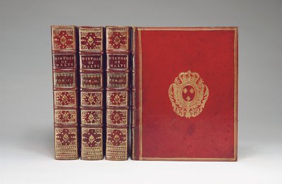 تجليد "تاريخ فرسان مالطا" ، بقلم رينيه أوبير فيرتوت ، نشر في باريس ، 1726 بواسطة المدرسة الفرنسية