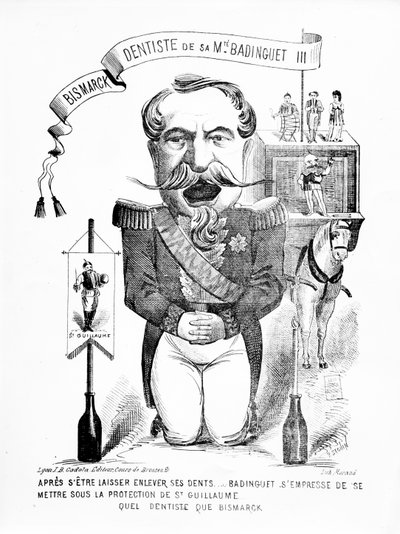 بسمارك ، طبيب أسنان لصاحبة الجلالة Badinguet III ، 1871 بواسطة المدرسة الفرنسية