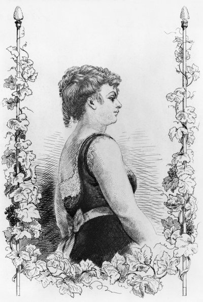 Blanche d&39;Antigny (النقش) (صور من وزن الجسم) بواسطة المدرسة الفرنسية