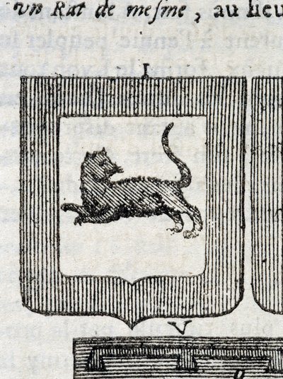 بلازون من فوج المشاة الإيطالي في "" La Vraye and Perfect Science of Arms أو the Armorial Index "بقلم بيير باليوت بواسطة المدرسة الفرنسية