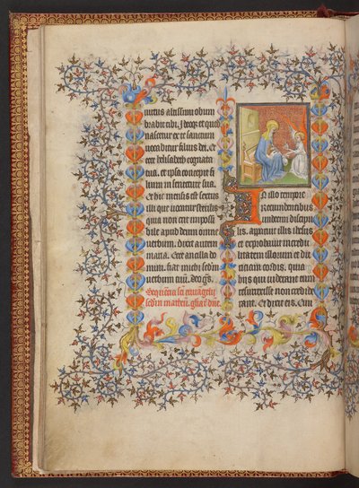 كتاب الصلوات ، إضافة MS 32454 f.10v ، فرنسا بواسطة المدرسة الفرنسية