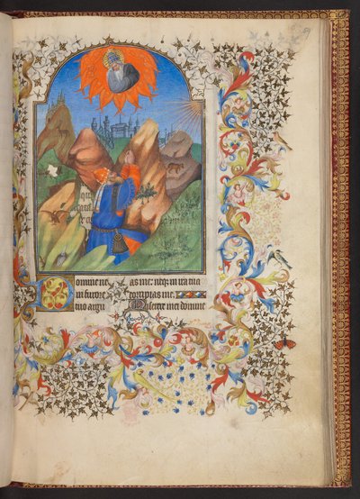 كتاب الصلوات ، إضافة MS 32454 f.59r ، فرنسا بواسطة المدرسة الفرنسية