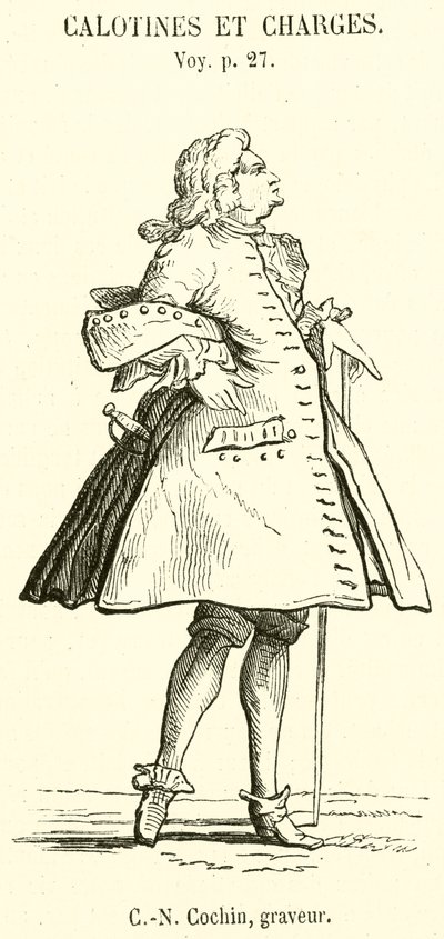 C-N Cochin, graveur (engraving) بواسطة المدرسة الفرنسية