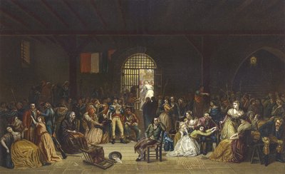 دعوة إلى آخر ضحايا الإرهاب في سجن سانت لازار ، الثورة الفرنسية ، 1794 بواسطة المدرسة الفرنسية