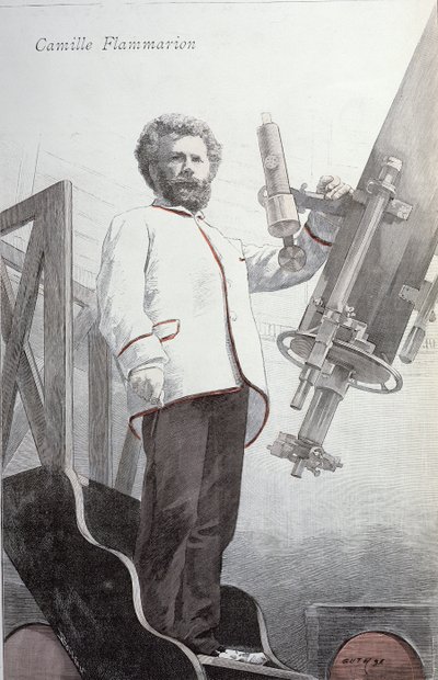 Camille Flammarion (1842-1925) من La Revue Illustre ، تم نشره في يناير 1891 بواسطة المدرسة الفرنسية