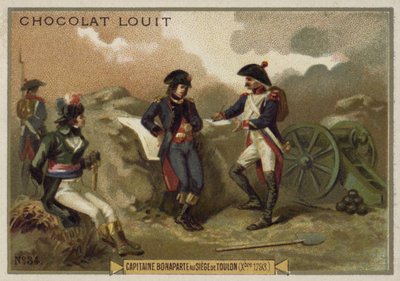 الكابتن نابليون بونابرت في حصار طولون ، الحروب الثورية الفرنسية ، ديسمبر 1793 بواسطة المدرسة الفرنسية