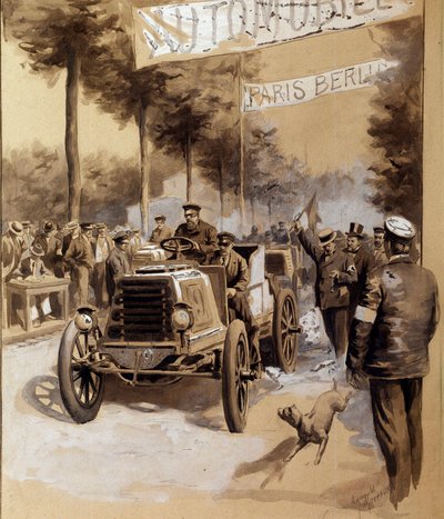 سباق السيارات بين باريس وبرلين بواسطة المدرسة الفرنسية