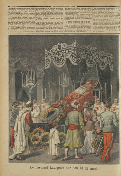 الكاردينال لافيجري (1825-1892) على فراش الموت ، من لو بيتيت جورنال ، 17 ديسمبر 1892 بواسطة المدرسة الفرنسية