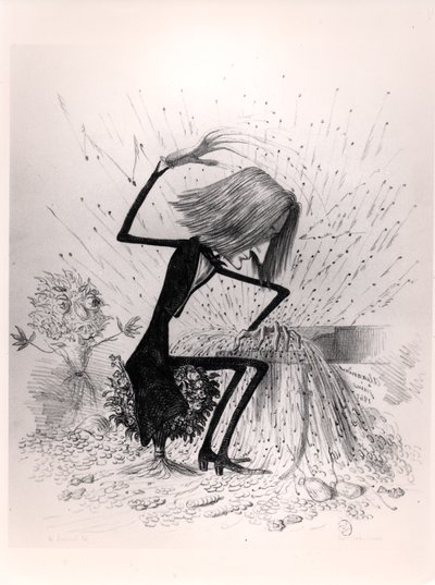 كاريكاتير يصور فرانز ليزت (1811-1886) يعزف على البيانو ، 1845 بواسطة المدرسة الفرنسية