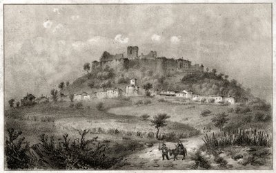 قلعة بريني. (نقش، حوالي عام 1860) بواسطة المدرسة الفرنسية