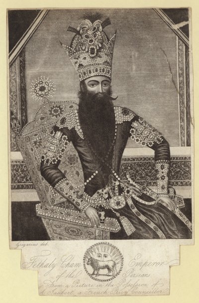 شام فتالي ، إمبراطور الفرس (1772-1834) بواسطة المدرسة الفرنسية