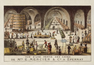 أقبية الشمبانيا من E Mercier & Co ، Epernay ، فرنسا بواسطة المدرسة الفرنسية