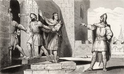 تشارلز الثالث (879-929) السجين البسيط الذي اختطفه أحد جنوده ، من "هيستوار دي فرانس" بواسطة كولارت ، نُشر عام 1840 بواسطة المدرسة الفرنسية