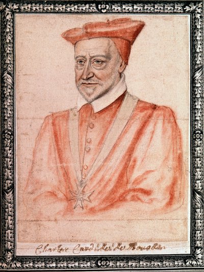 شارل دي بوربون (1523-1590) ، رئيس أساقفة روان (رسم) بواسطة المدرسة الفرنسية