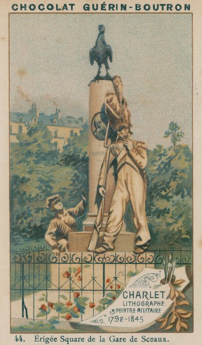تشارليت ، رسام مطبوعات عسكرية ورسام عسكري ، 1792-1845 ، ساحة إيري دي لا غار دي سكو بواسطة المدرسة الفرنسية