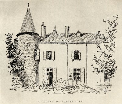 شاتو دي كاستيلمور ، من Memoires de Charles de Batz-Castelmore Comte dArtagnan ، تم نشره عام 1928 بواسطة المدرسة الفرنسية