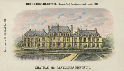Château de Revilliers-Breteuil ، Revilliers-Breteuil ، Seine-et-Oise بواسطة المدرسة الفرنسية