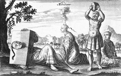 المندائيون الصينيون يؤدون أعمالًا ذاتية التسبب ، 1664 بواسطة المدرسة الفرنسية