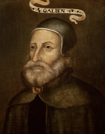 جالينوس (c.130-c.201 قبل الميلاد) بواسطة المدرسة الفرنسية
