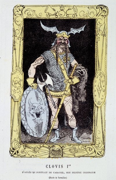 Clovis 1er - in “” Histoire de France Tintamarresque”” by Touchatout بواسطة المدرسة الفرنسية