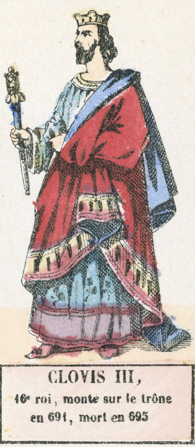 Clovis III بواسطة المدرسة الفرنسية