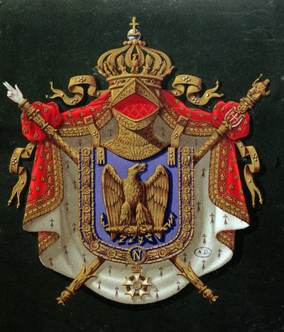 شعار الإمبراطور نابليون الثالث (1808-73) بواسطة المدرسة الفرنسية