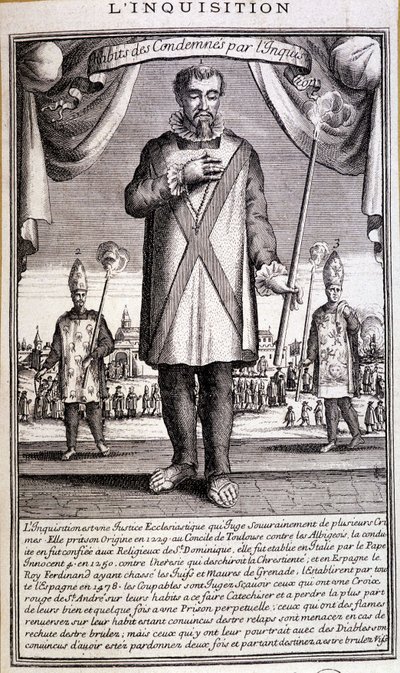 Condemned by the Inquisition, Spain 18th century بواسطة المدرسة الفرنسية