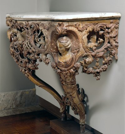 طاولة كونسول ، c.1720 بواسطة المدرسة الفرنسية