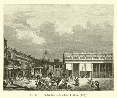 بناء معرض أورليانز ، 1829 بواسطة المدرسة الفرنسية