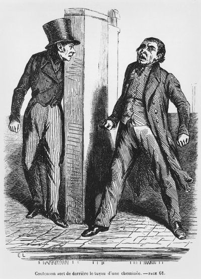 كونتينسون وفوترين ، رسم توضيحي من Splendeurs et Miseres des Courtisanes بواسطة Honore de Balzac ، تم نشره عام 1867 بواسطة المدرسة الفرنسية