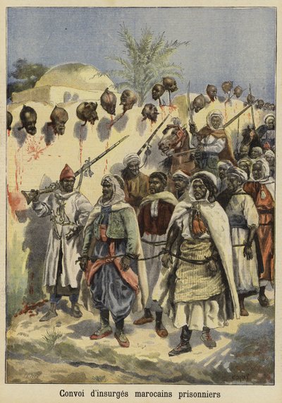 قافلة المتمردين المغاربة الأسرى ، 1897 بواسطة French School