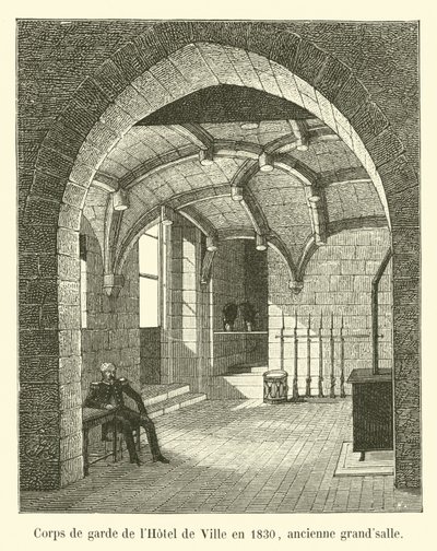 حارس فندق de Ville عام 1830 ، Grandsalle السابق بواسطة المدرسة الفرنسية