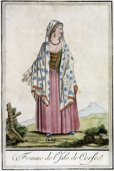 امرأة كورسيكية بواسطة المدرسة الفرنسية