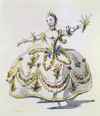 تصميم أزياء لسيريس ، فاكس مصنوع من A. Guillaumot Fils (نقش يدوي) بواسطة المدرسة الفرنسية