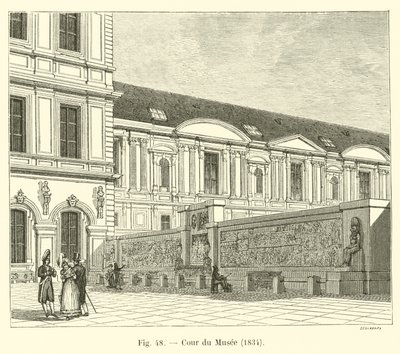محكمة الموسيقى ، 1834 بواسطة المدرسة الفرنسية