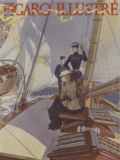 غلاف Le Figaro Illustre ، يوليو 1891 (لون ليثو) بواسطة المدرسة الفرنسية