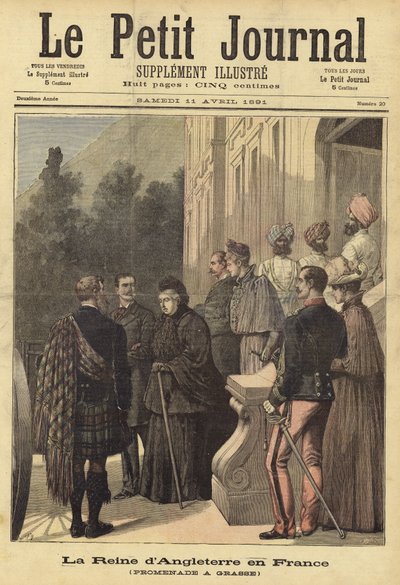 غلاف لو بيتي جورنال ، 11 أبريل 1891 بواسطة French School