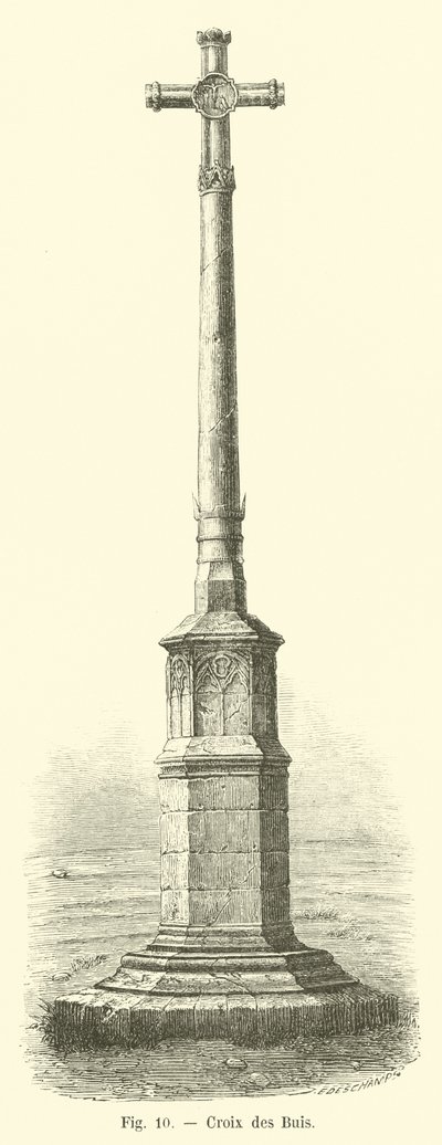 Boxwood Cross بواسطة المدرسة الفرنسية