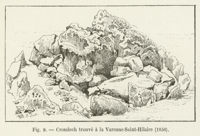 تم العثور على Cromlech في Varenne-Saint-Hilaire ، 1858 بواسطة المدرسة الفرنسية