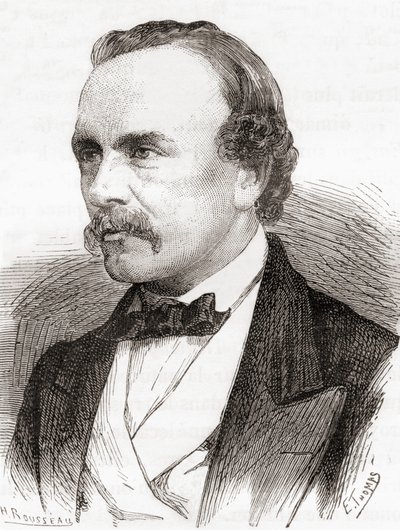 كرومويل فليتوود فليتوود "C.F." فارلي، من كتاب "ميرفيلد العلوم"، نُشر عام 1870 (نقش) بواسطة المدرسة الفرنسية
