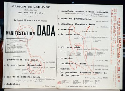 مظاهر دادا ، ج .1921 بواسطة المدرسة الفرنسية