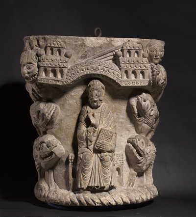 دانيال في عرين الأسد ، حوالي 1125-1150 بواسطة المدرسة الفرنسية