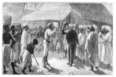 ديفيد ليفينغستون (1813-1873) من كتاب "كيف وجدت ليفينغستون" للسيد هنري مورتون ستانلي (1841-1904) بواسطة المدرسة الفرنسية