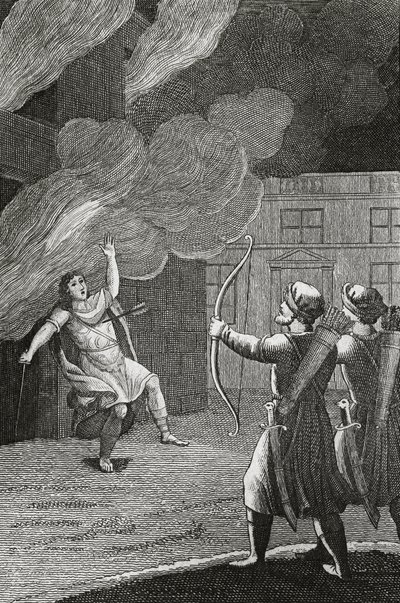 وفاة Alcibiades بواسطة المدرسة الفرنسية