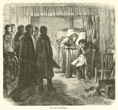 Death of Duroc (engraving) بواسطة المدرسة الفرنسية