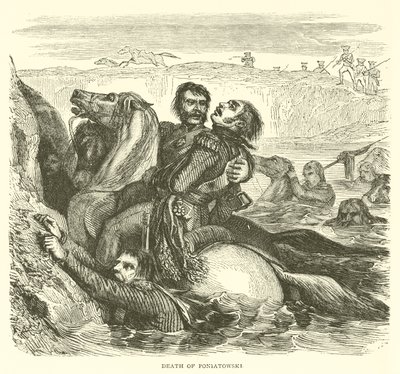 Death of Poniatowski (engraving) بواسطة المدرسة الفرنسية