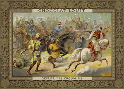 هزيمة Kroumirs من قبل الفرنسيين ، تونس ، 1881 بواسطة المدرسة الفرنسية