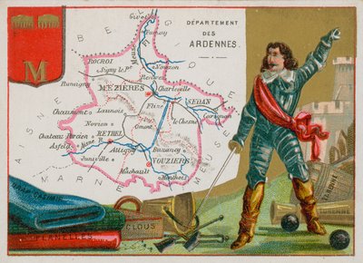قسم Ardennes في شمال شرق فرنسا بواسطة المدرسة الفرنسية