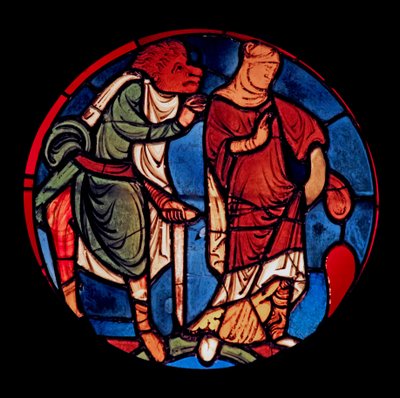 تصوير شيطان وامرأة ، سابقا Ste Chapelle ، bay D بواسطة المدرسة الفرنسية
