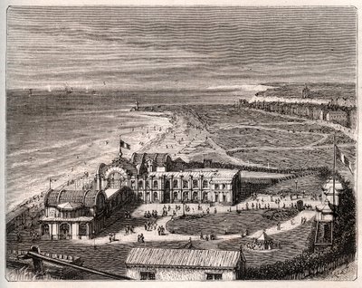 دييب - نورماندي - نقش في "فرنسا اللامعة: الجغرافيا والتاريخ والإدارة الإحصائية" بواسطة V.A. Malt-Brown. 1884 بواسطة المدرسة الفرنسية